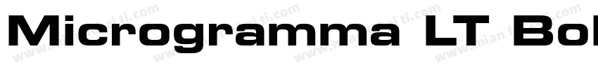 Microgramma LT Bold Extended字体转换